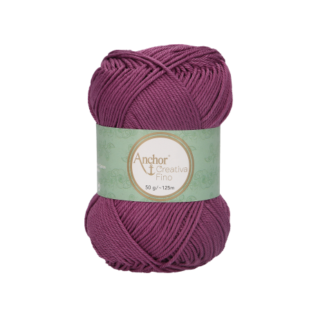 Novelo de Linha Creativa Fino nº 4, cor 240 roxo Novelo de Linha Creativa Fino nº 4, cor 240 roxo